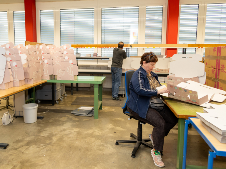 Verpackungsservice für KMU und Industrie mit Serienfertigung und Versandvorbereitung